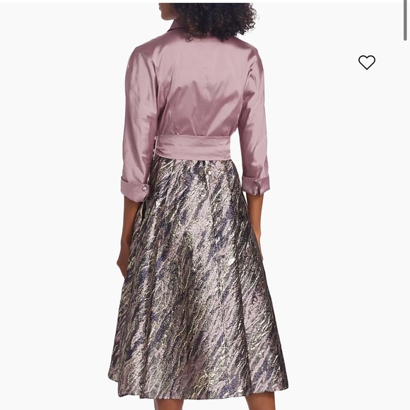 Mauve Shirtdress Teri Jon by Rickie Freeman - Picture 2 of 2